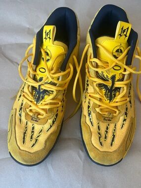 Puma Men’s M.E.L.O. Porsche Yellow and Black Sneakers